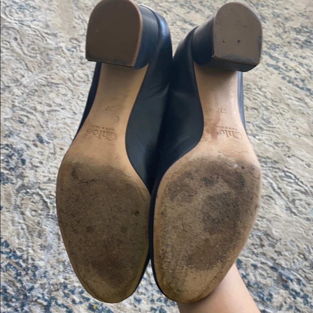 Chloe scalloped leather pumps -37 - Picture 9 of 10